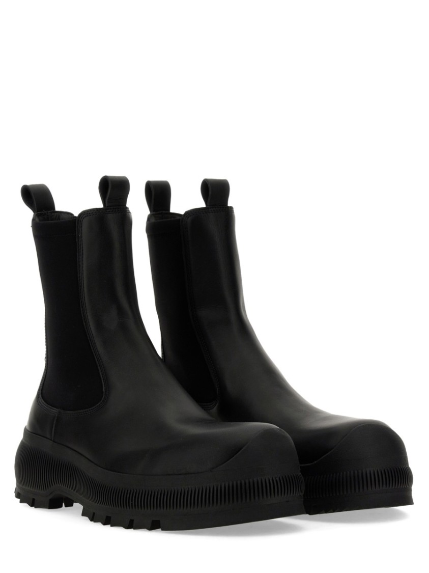 Jil Sander Men's Classic Chelsea Boot In Black