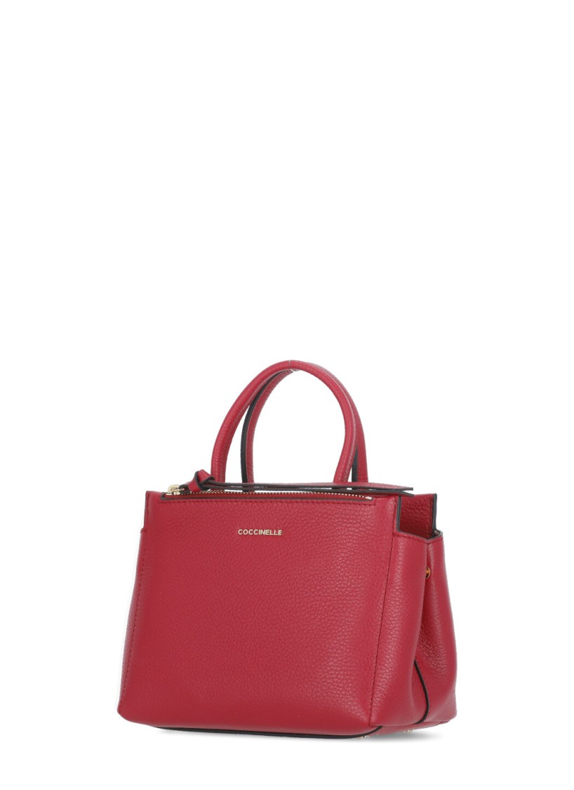 Shop Coccinelle Bordeaux Arlettis Bag In Burgundy