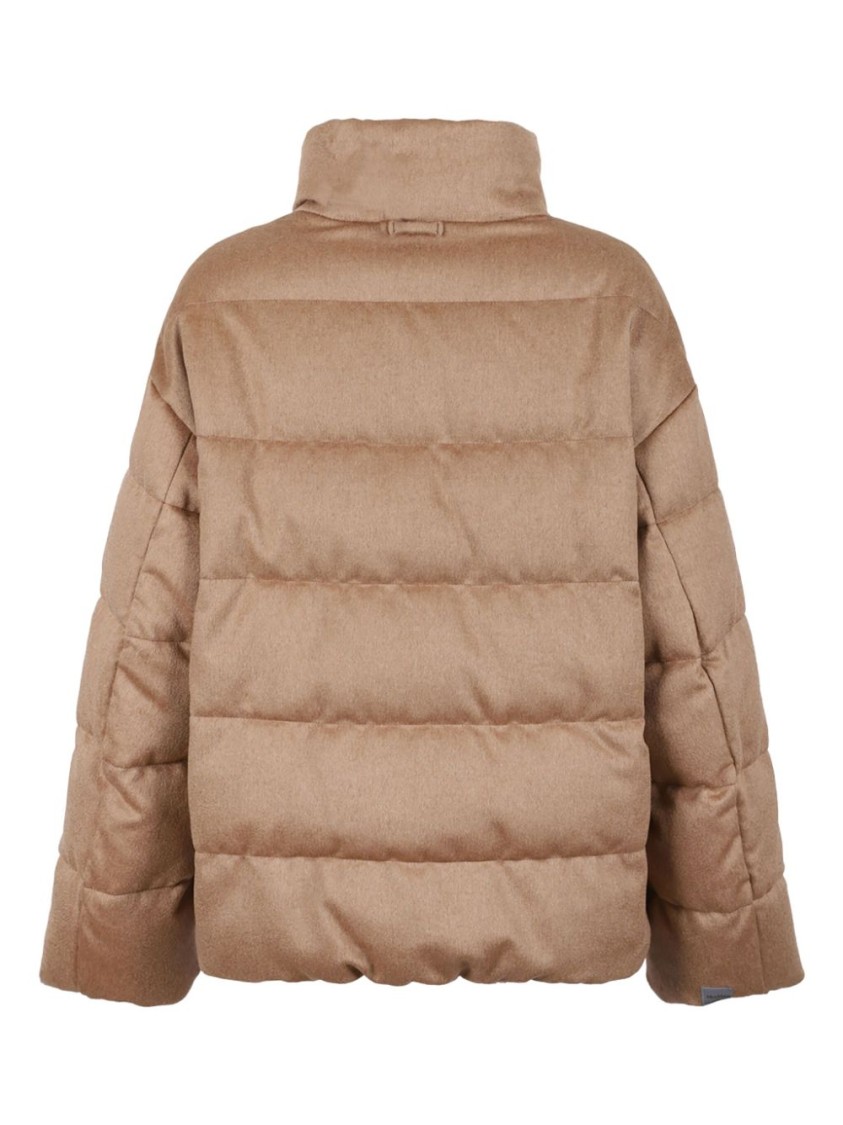 Max Mara Donatello Puffer Jacket In Brown