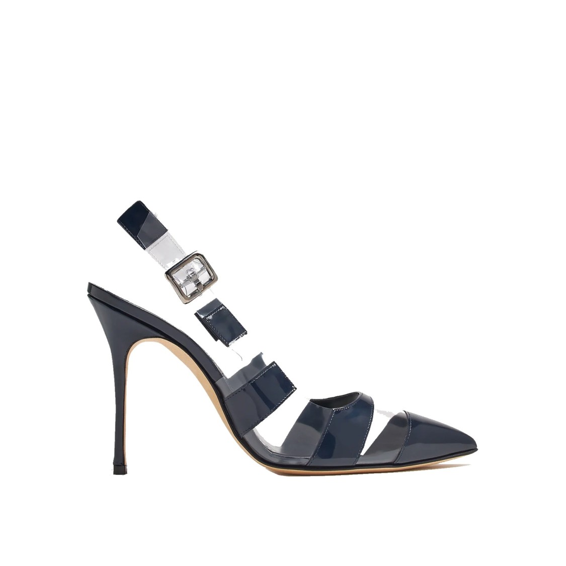 Manolo Blahnik Uxra 105 Pumps In Blue