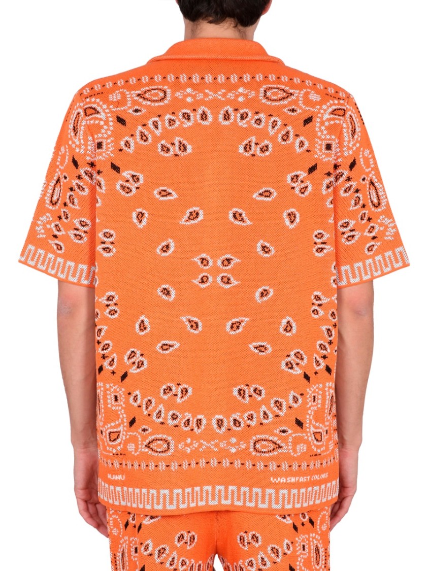 Alanui Drawstring Waist Shorts All-over Print Pockets