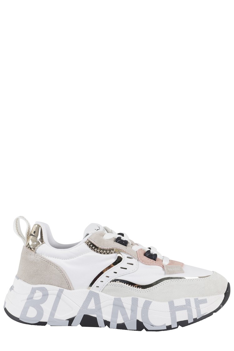 VOILE BLANCHE VOILE BLANCHE LEATHER SNEAKERS WITH CHUNKY SOLE
