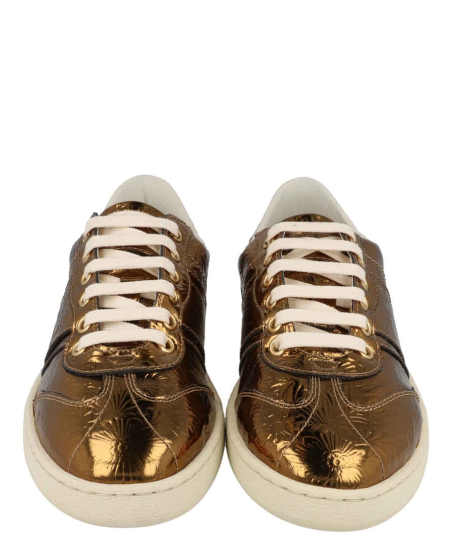 Ferragamo Faith Metallic Sneakers