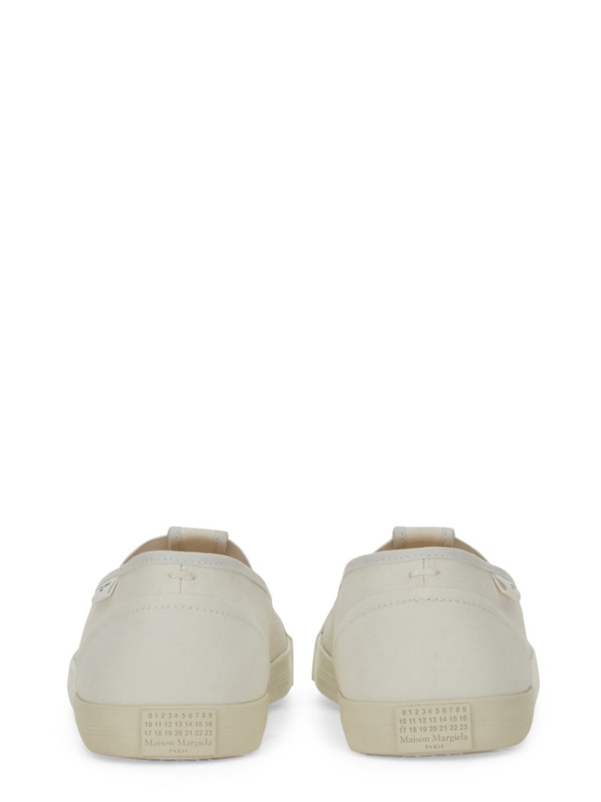 Maison Margiela Rubber Sole Sneakers Featuring Cut-out Detail In White