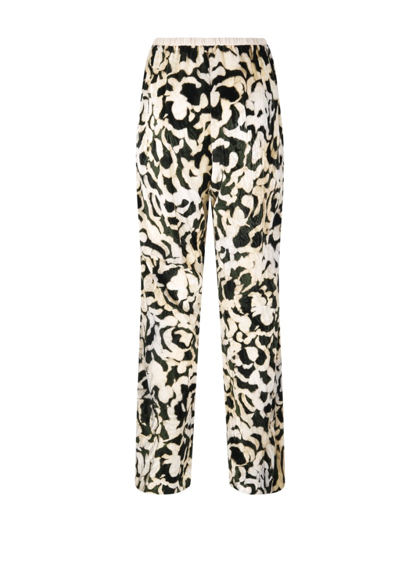 Shop Forte Forte Rose Alchemy Flared Pant In Green