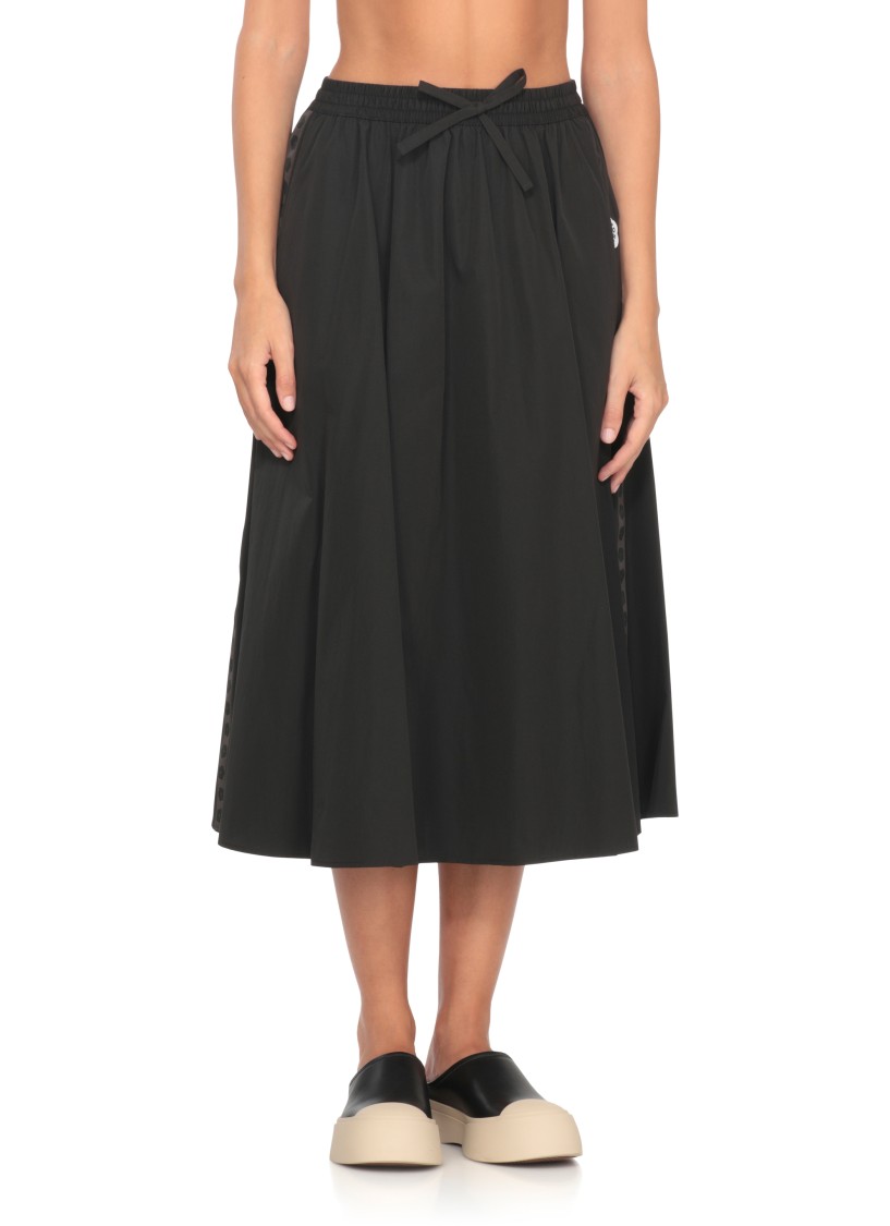Kenzo Boke Flower 2.0 Skirt With Flared Hem And Bow Detail In Black