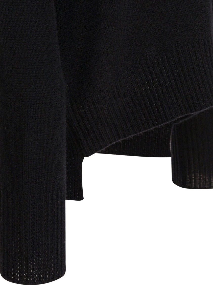 Lisa Yang Relaxed Fit Cropped Cashmere Sweater In Black