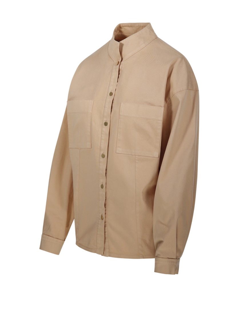 Shop Forte Forte Collar Shirt In Pink