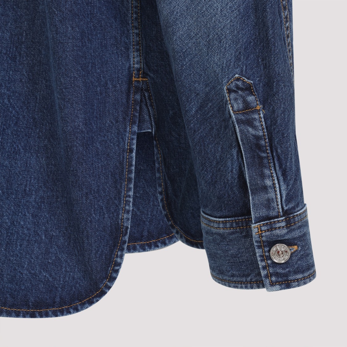 Givenchy Classic Denim Shirt With Button-up Front In Blue