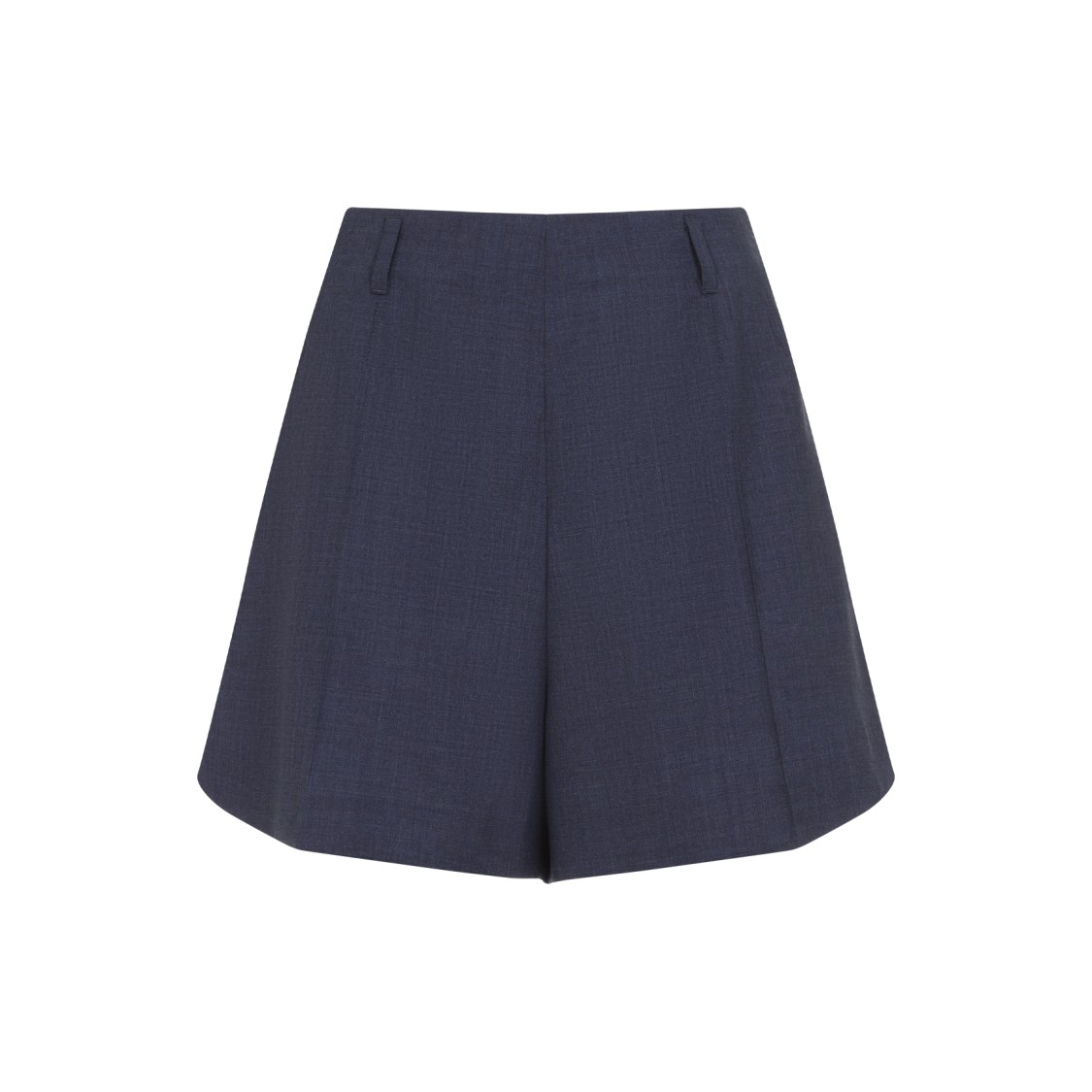 Givenchy Wool Shorts With Front Pleats And Pockets In Blue