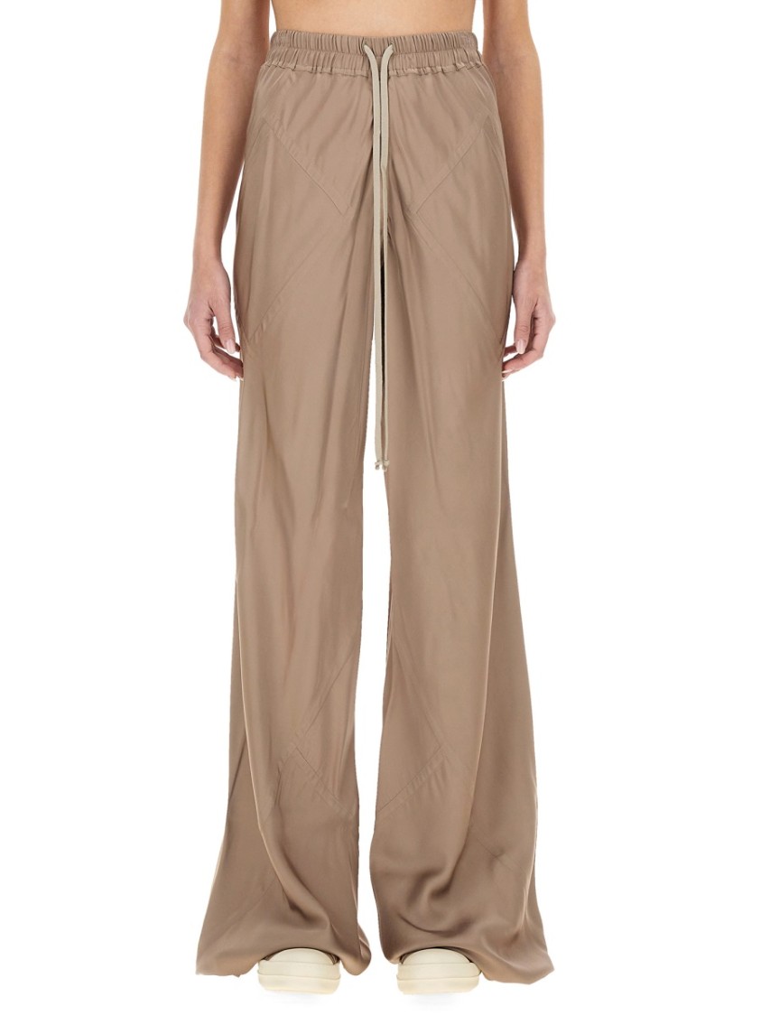 Rick Owens Women Wide Leg Pants In Neutrals
