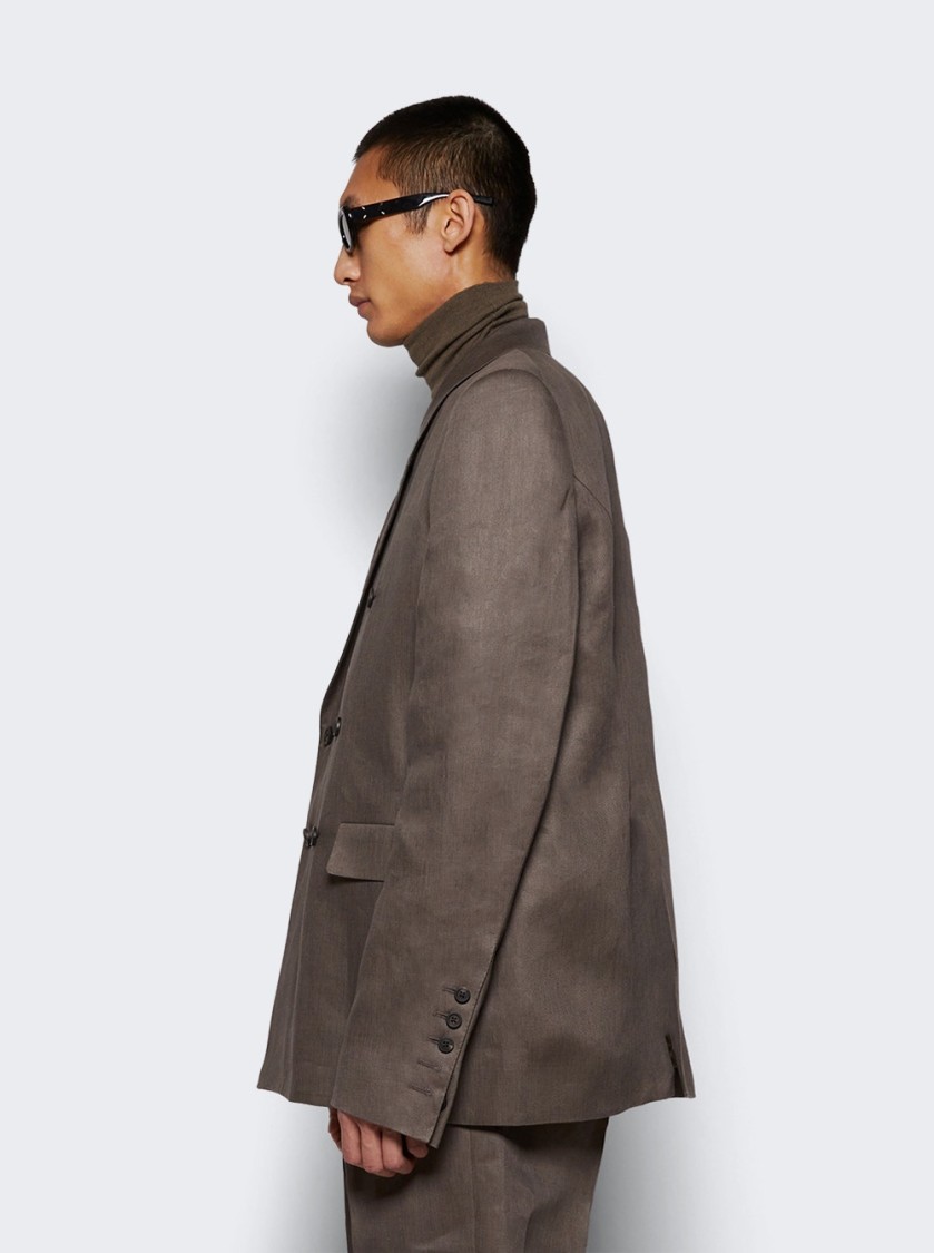 Rick Owens Jmf Blazer Dust In Grey