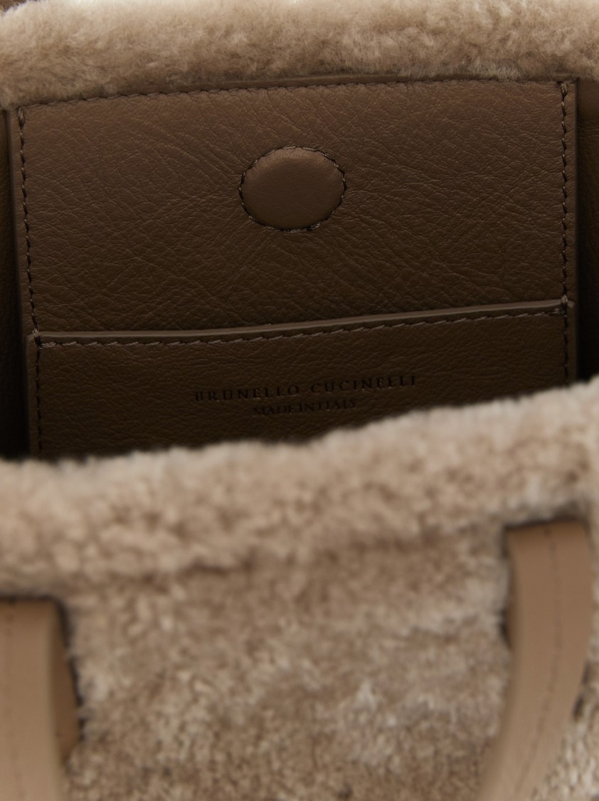 Brunello Cucinelli Women 'bc Duo' Mini Handbag In Neutral