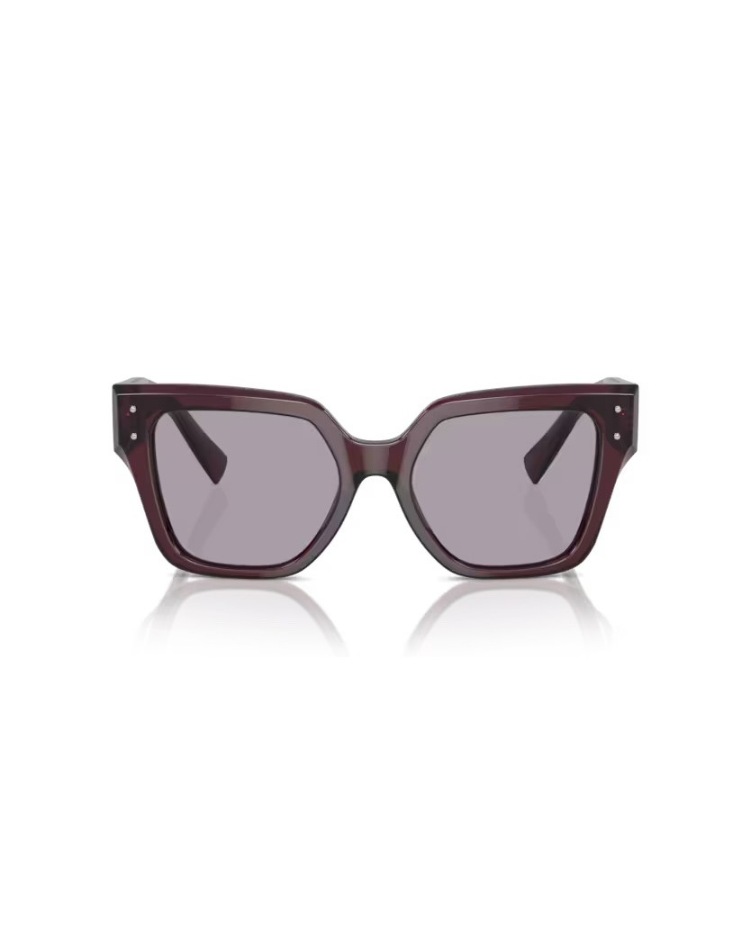 Dolce & Gabbana Square Faceted Sunglasses With Refined Pin Details
