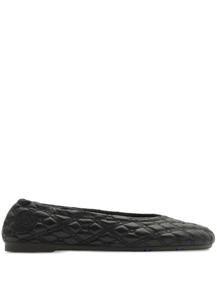 Burberry Quilted Leather Sadler Ballet Flats