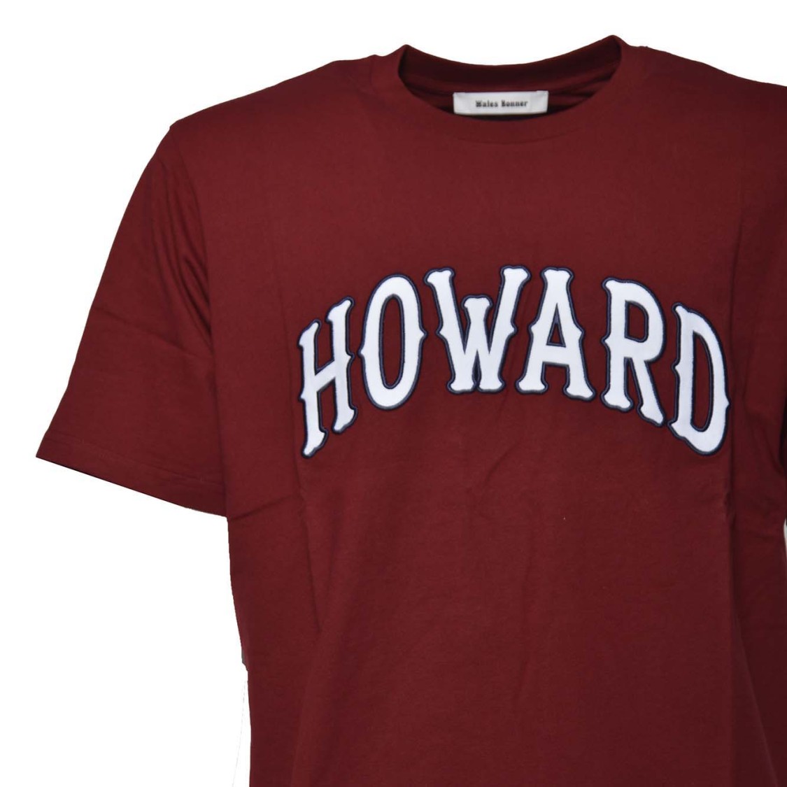 WALES BONNER WALES BONNER BORDEAUX COTTON HOWARD T-SHIRT 