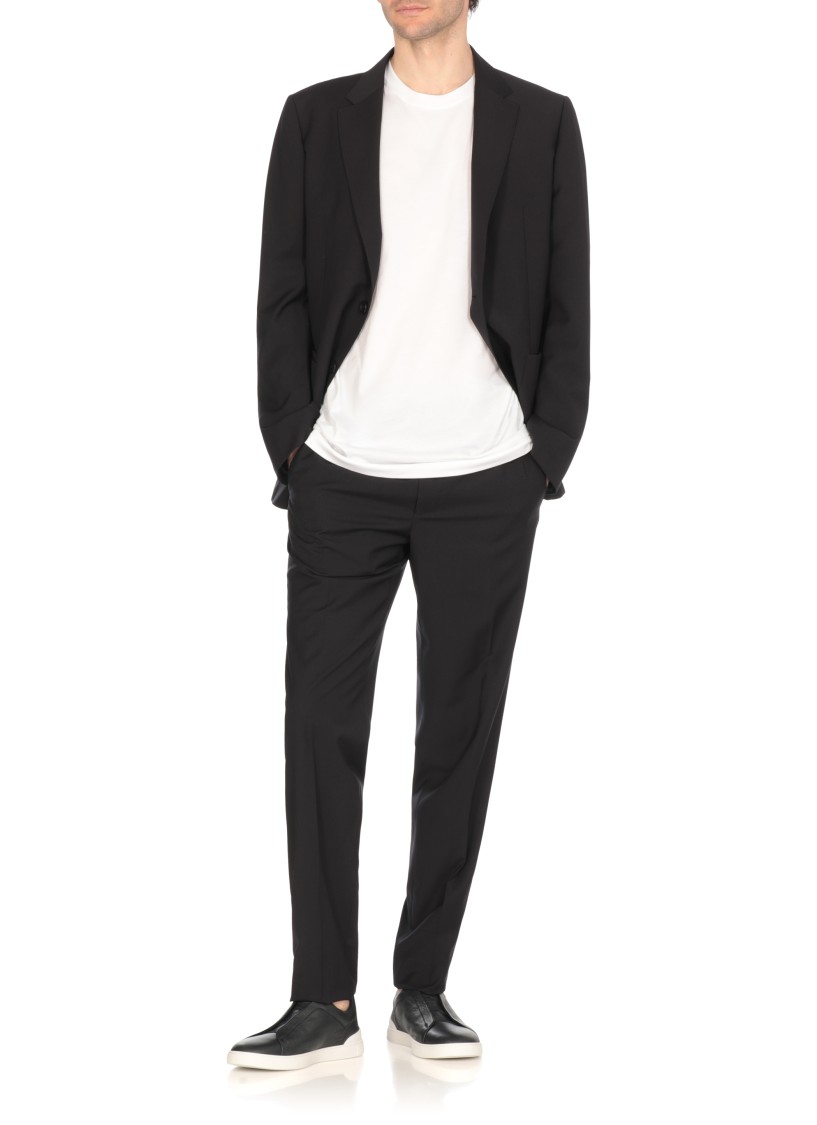 ZEGNA ZEGNA WHITE COTTON T-SHIRT
