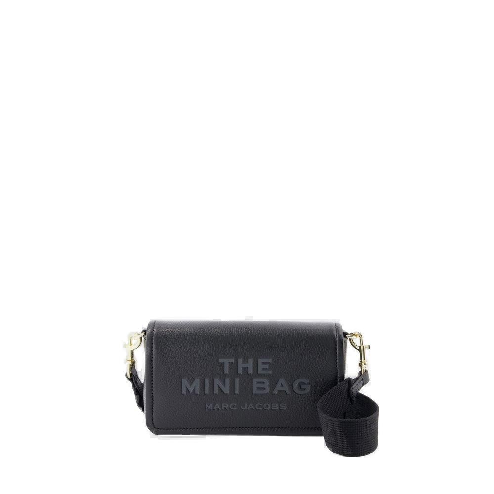 Marc Jacobs The Mini Crossbody - Leather - Black In Black