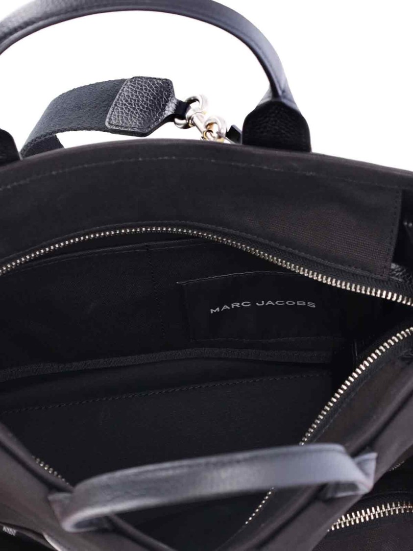 Marc Jacobs The Cargo Canvas Large Tote Bag In Black In Black