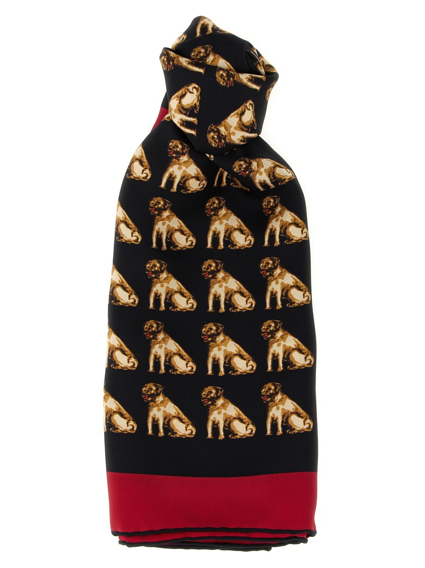 Valentino Garavani 'petit Charles' Scarf In Black