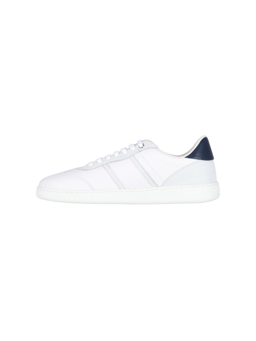 Ferragamo White Low Top Signature Sneakers