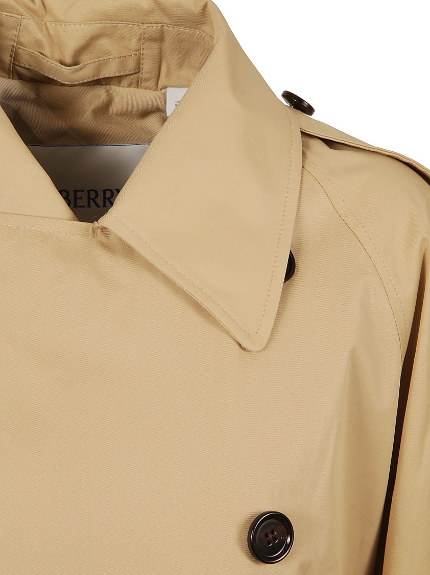 Burberry Double-breasted Trench Coat With Belted Waist