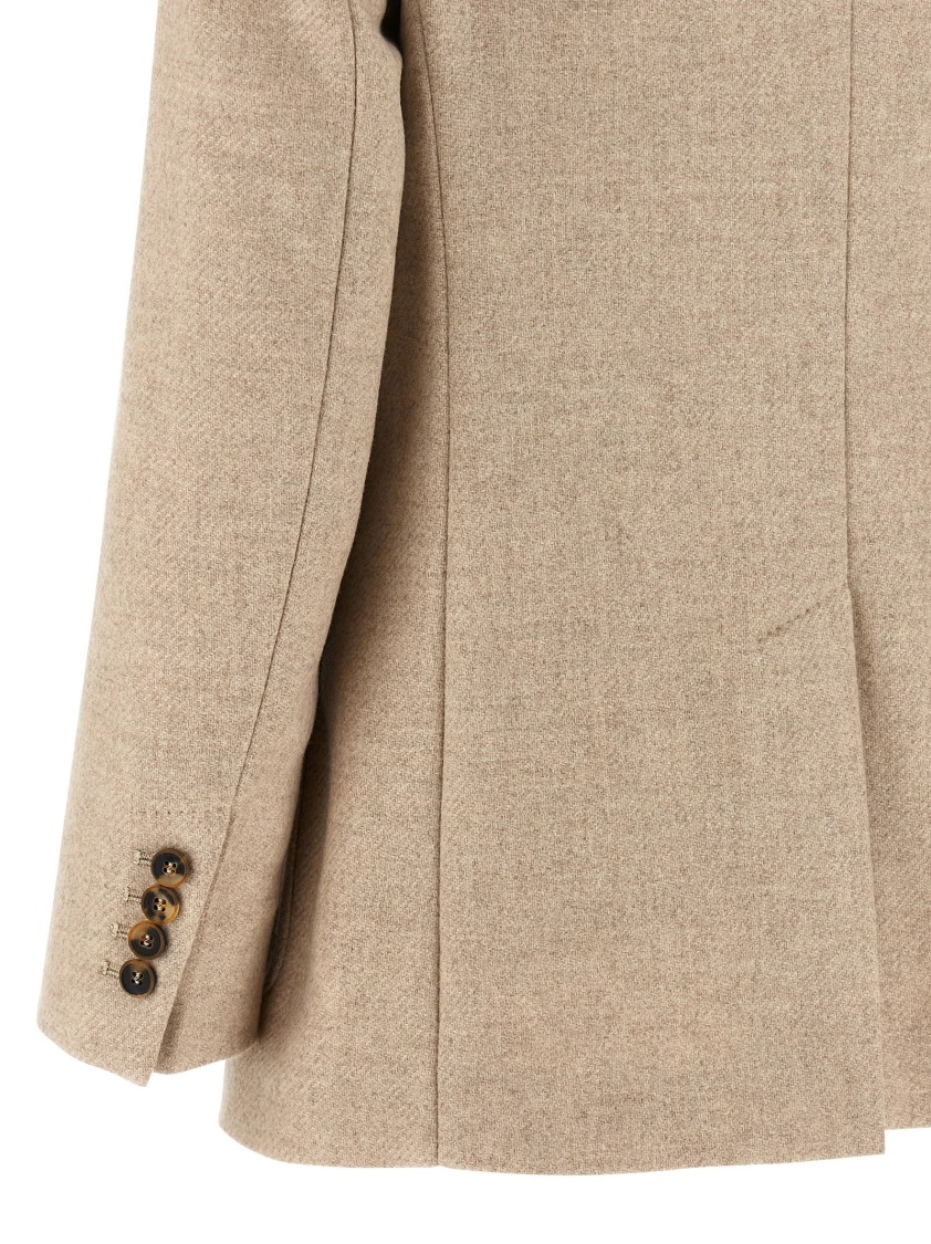 Max Mara Single-breasted Blazer In Neutral