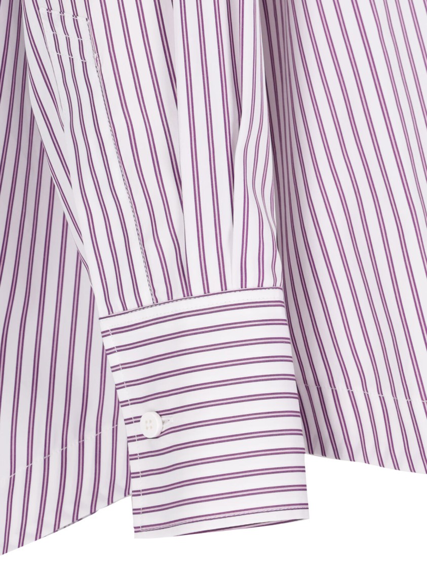Shop Attico The Diana' Striped Shirt – Purple