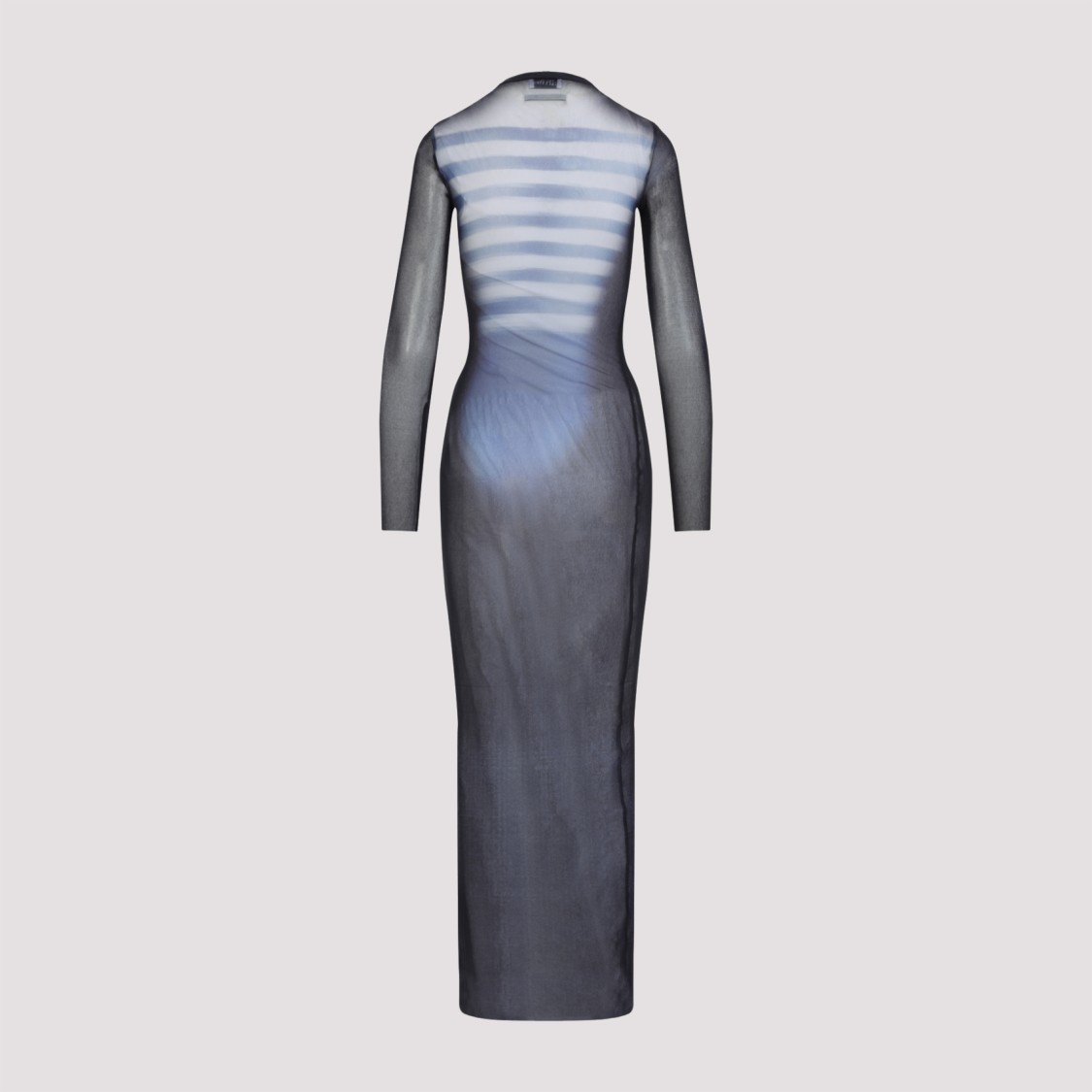 Shop Jean Paul Gaultier Le Mâle Crewneck Maxi Dress In Grey