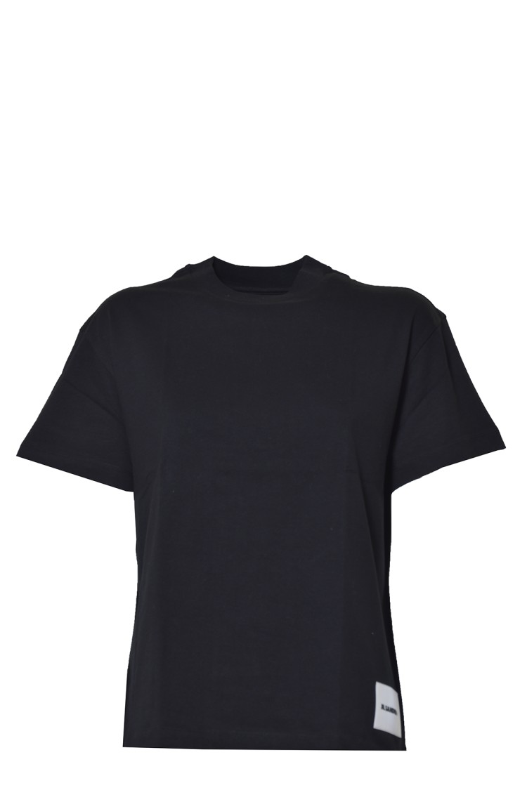 Jil Sander 3 T-shirt Pack With Logo Patch In Cotton Woman In White