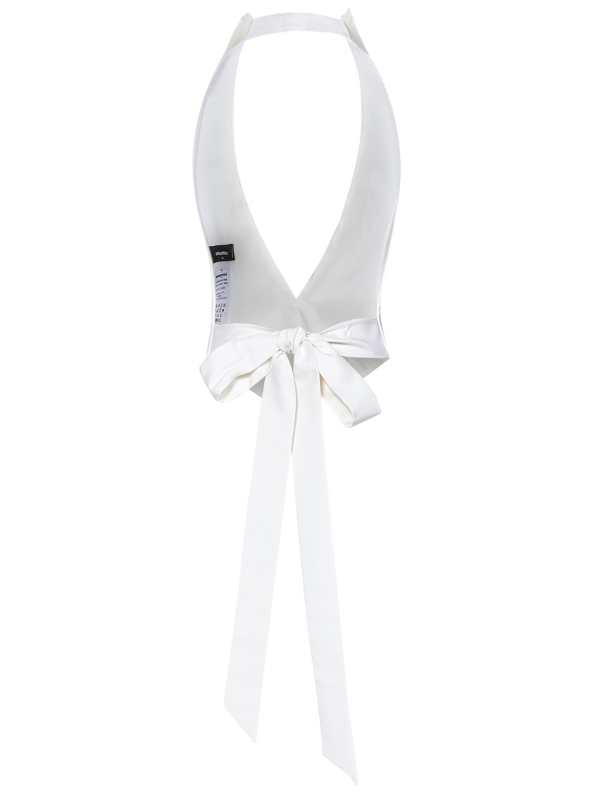 Dsquared2 Gatsby Top In Cotton And Silk Blend