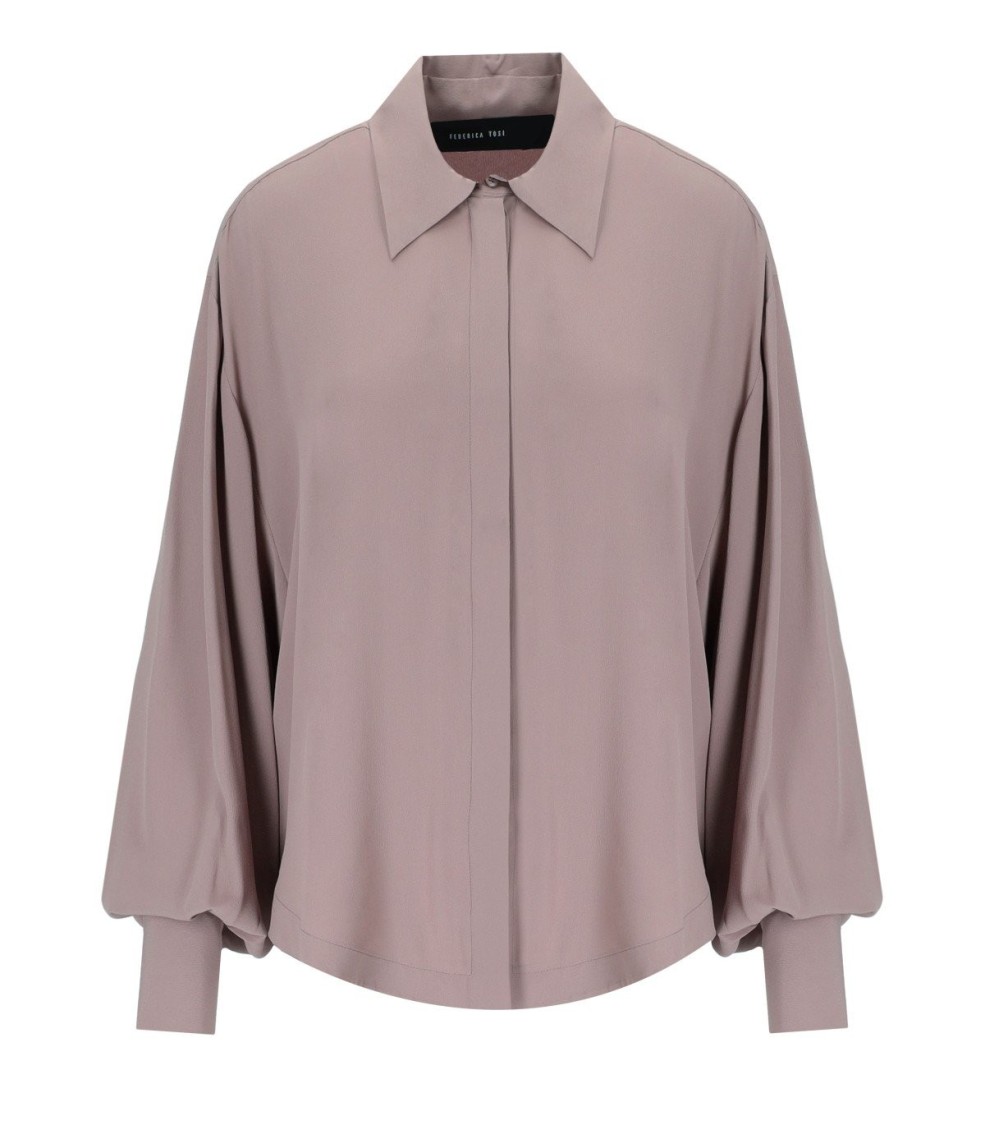 FEDERICA TOSI FEDERICA TOSI MAUVE OVERSIZE SHIRT