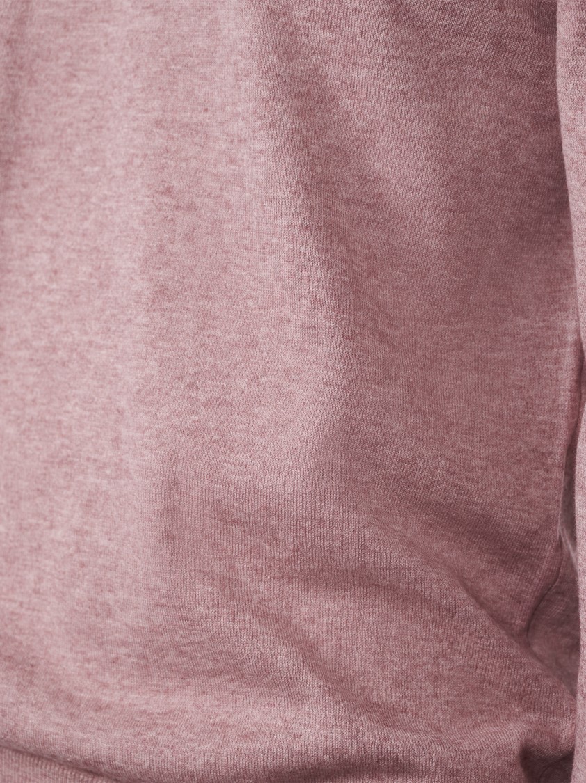 Altea Cotton Wool Rasata Crewneck Sweater In Pink
