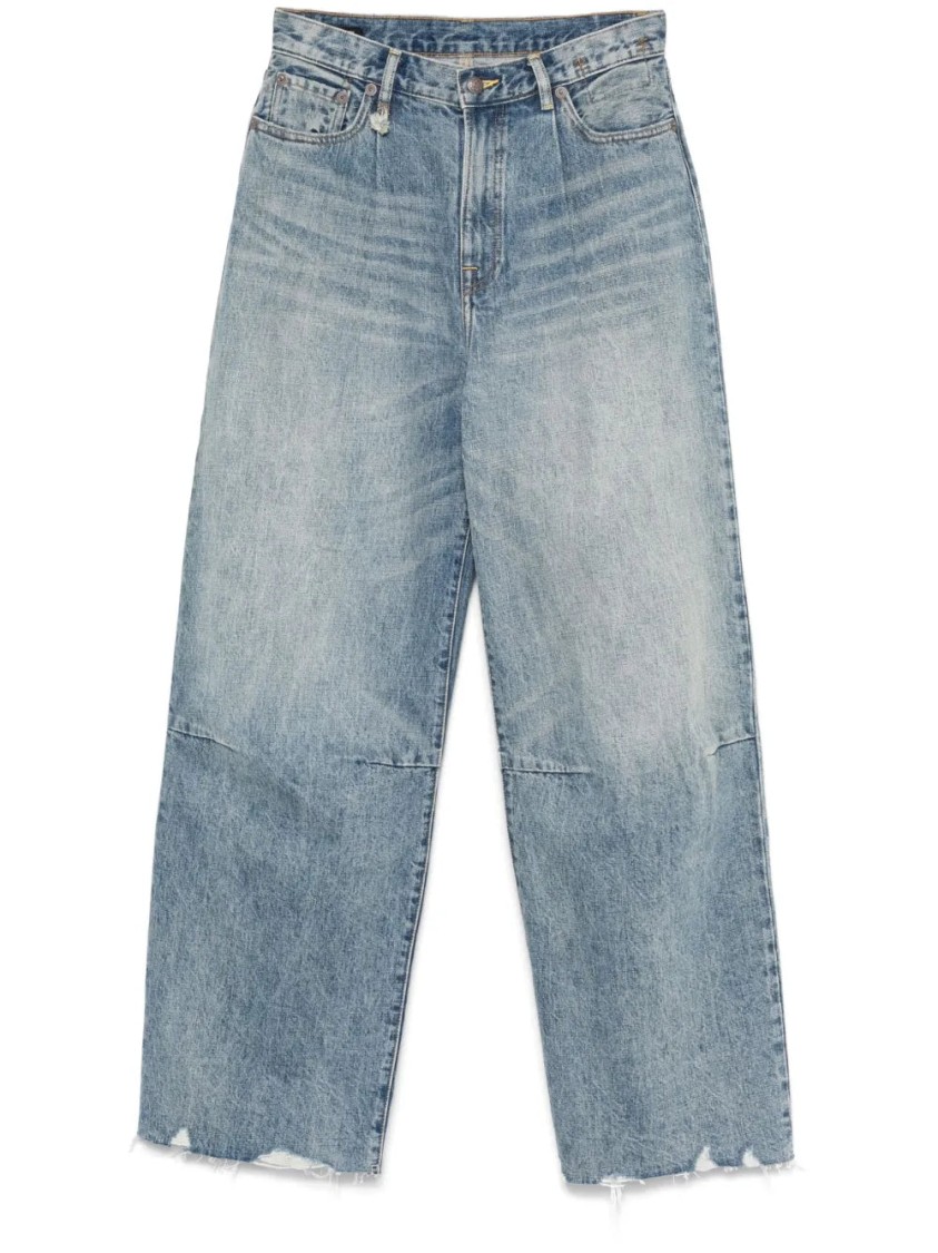 R13 Wayne Wide-leg Jeans In Blue