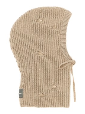 帽子・その他 Beanie - MM6 Maison Margiela - Wool - Beige MM6 Maison Margiela Black & Beige Amended Bicolor Beanie MM6