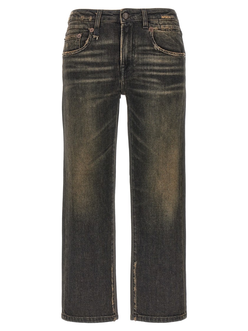 R13 Boy Straight Jeans In Black