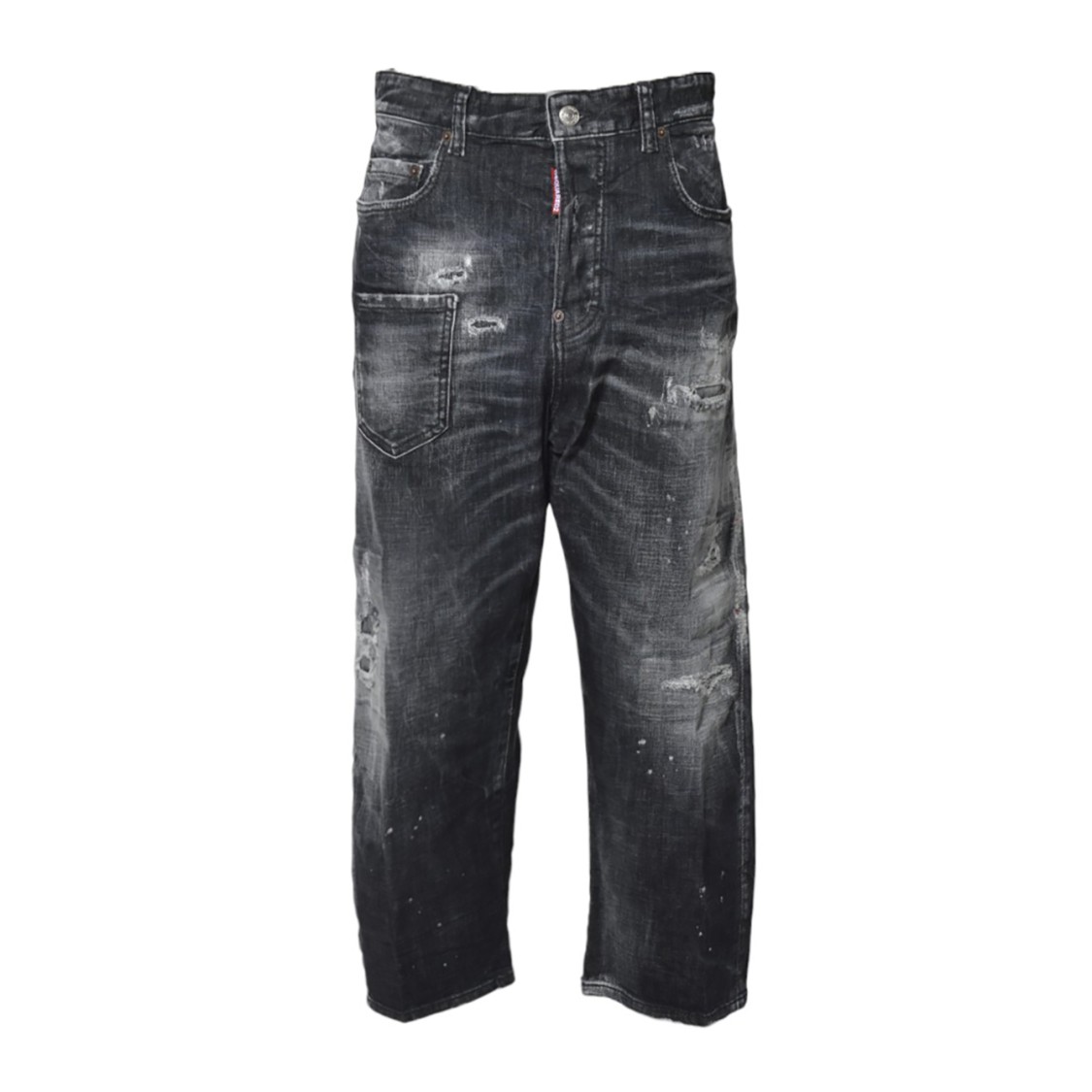 デニム・ジーパン Dsquared2 Kawaii Rocky Mountains Jeans In Black Cotton Dsquared2 Kawaii Rocky Mountains Jeans In Black Cotton
