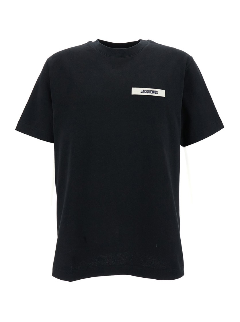 Shop Jacquemus Black Crewneck T-shirt