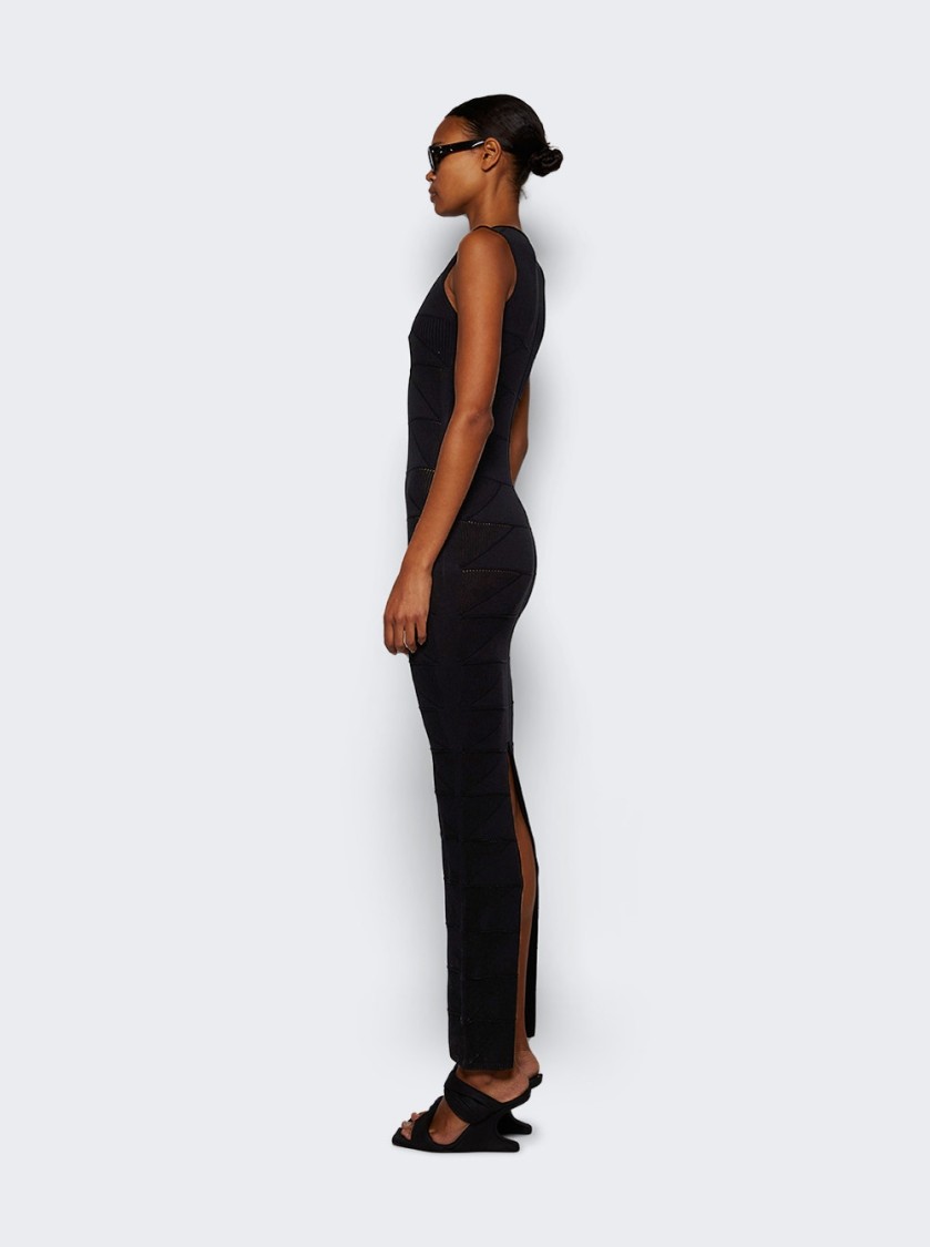 Rick Owens Tank Dress Motivo Black In Black