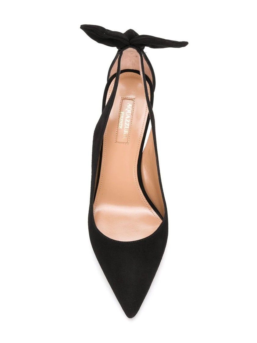 Aquazzura 120mm Bow Tie Pumps In Black