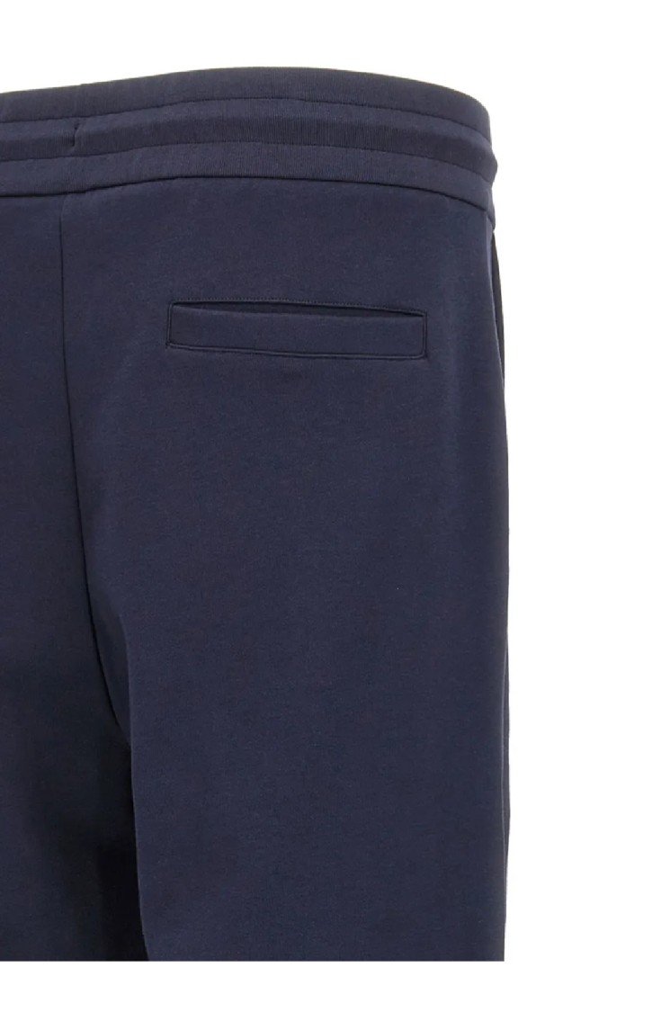 Hugo Boss Jogger-style Pants With Tapered Legs In Blue