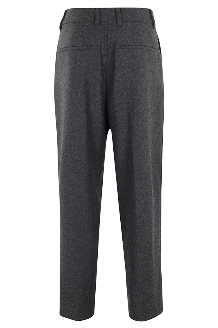 Filippa K Tapered-leg Flannel Trousers In Grey