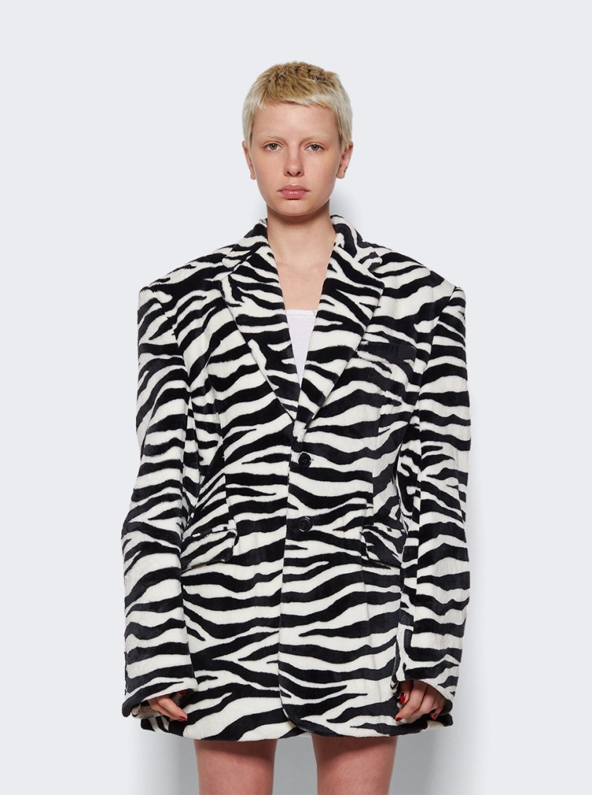 Vetements Fleece Hourglass Tailored Jacket