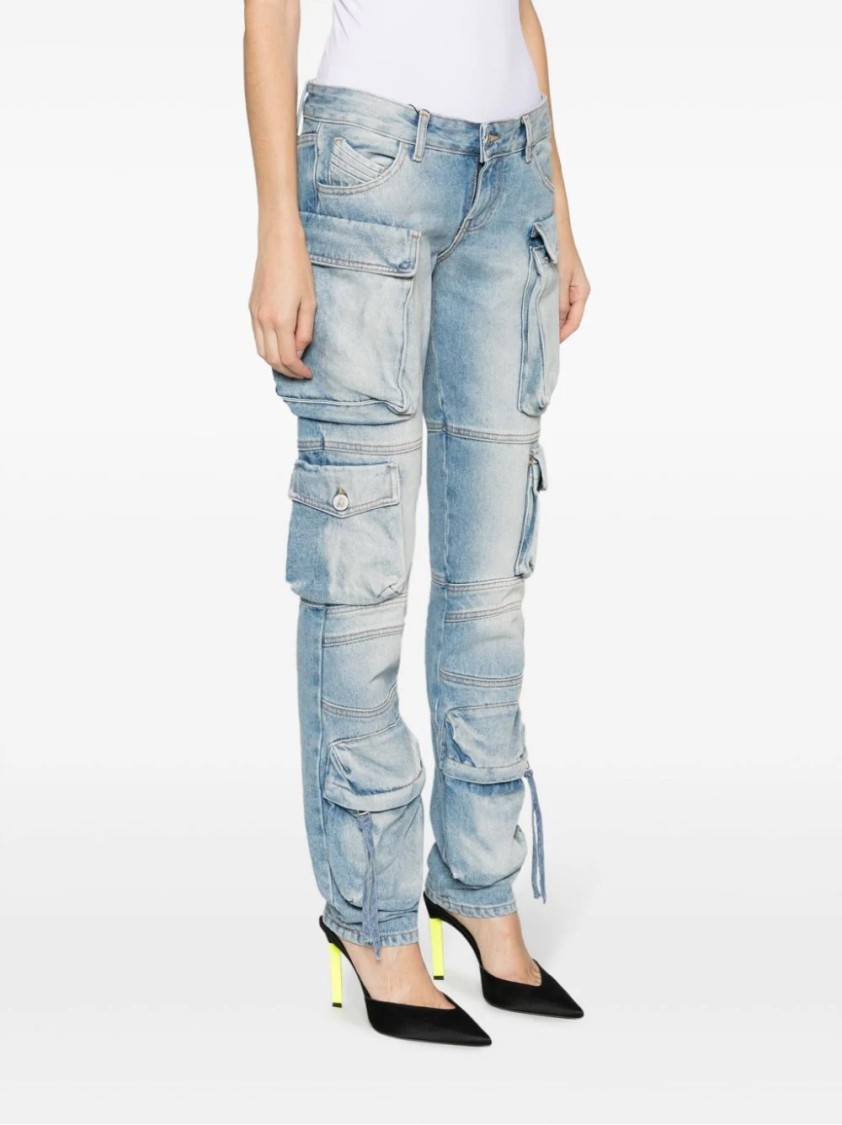 Attico Sky Blue Essie Long Pants