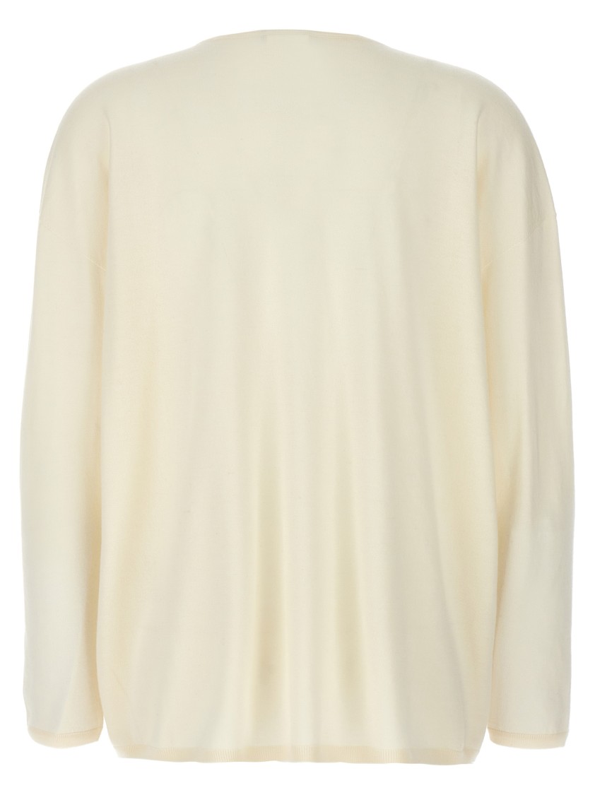 Max Mara White Freccia Sweater In Neutral
