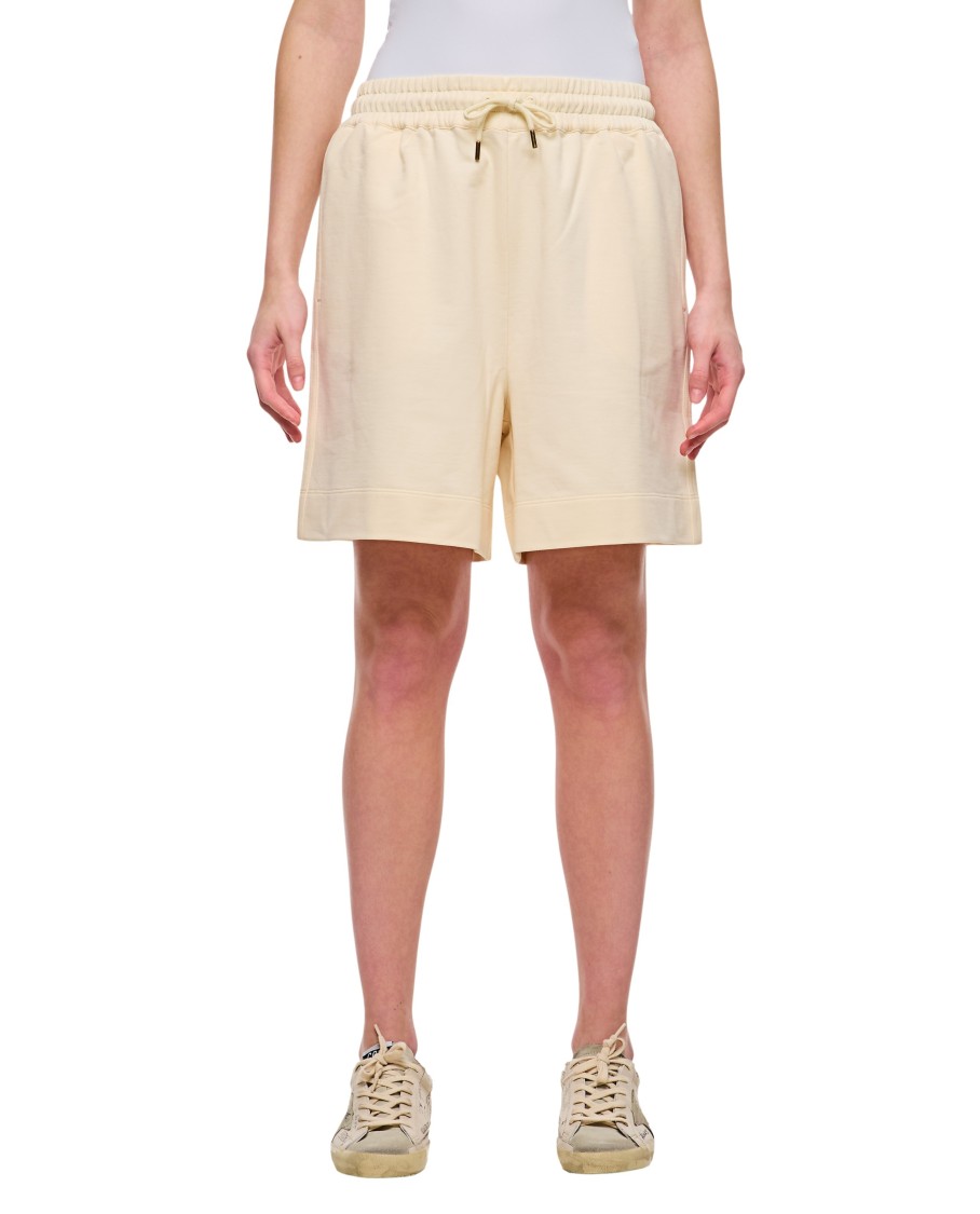Moncler Outdoor Shorts Trousers Beige In Neutrals