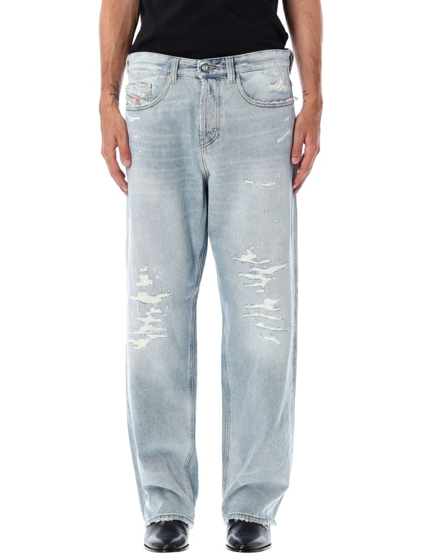 Diesel Relaxed Jeans 2001 D-macro 09m53 In Neutral