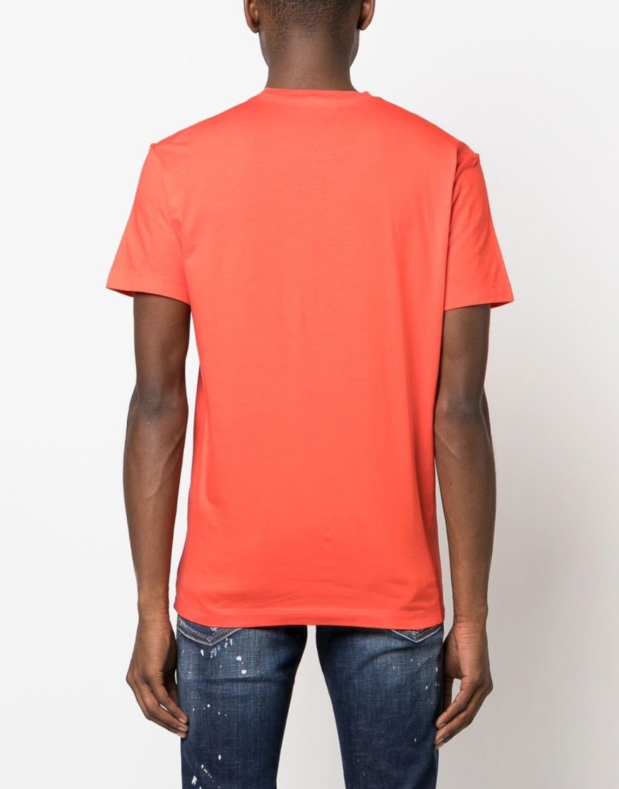 Dsquared2 Be Icon Logo T-shirt In Red