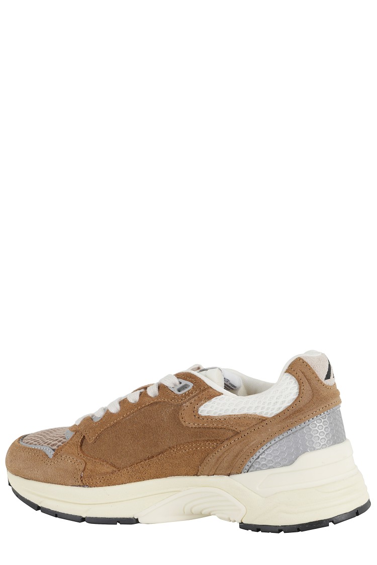 Autry Cigar Suede And Mesh Sneakers In Neutral