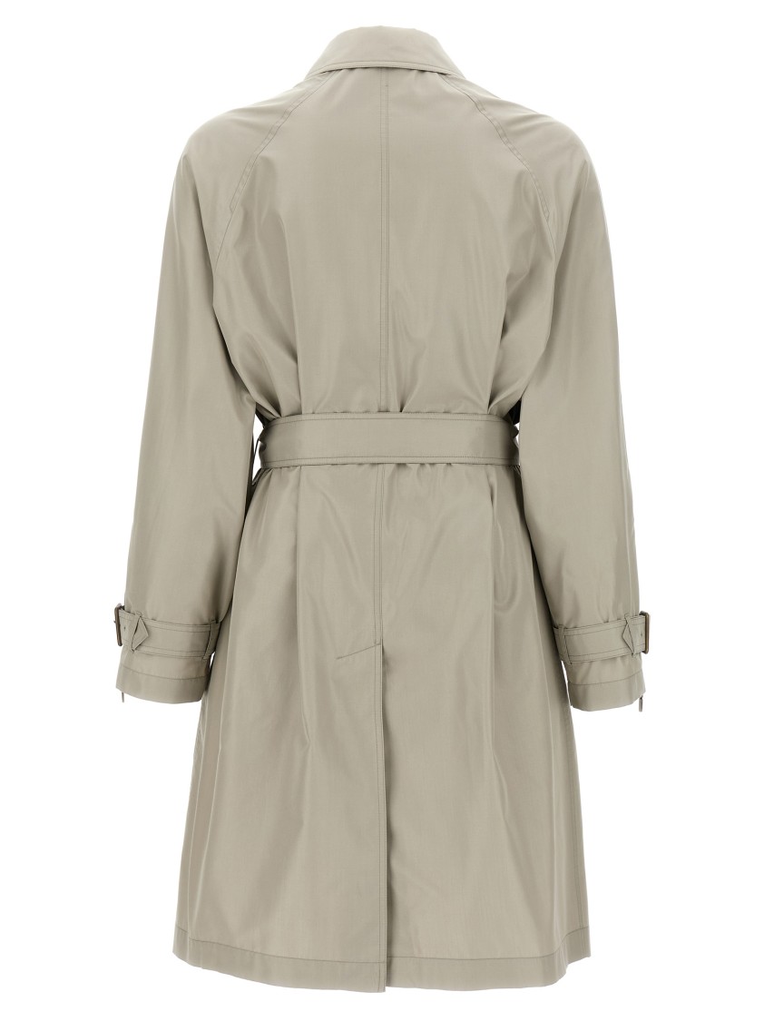 Burberry Car Coat Silk Coats And Trench Coats Gray